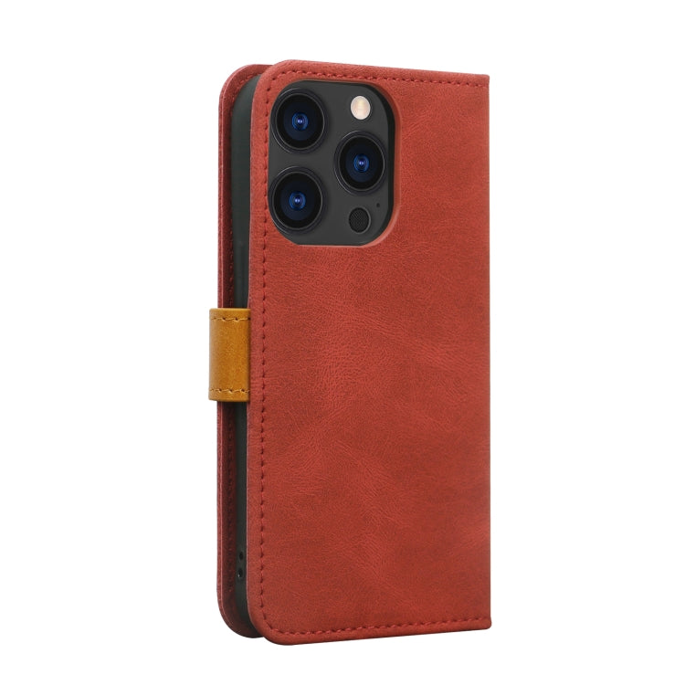 For iPhone 13 Pro Skin Feel Leather Wallet Phone Case