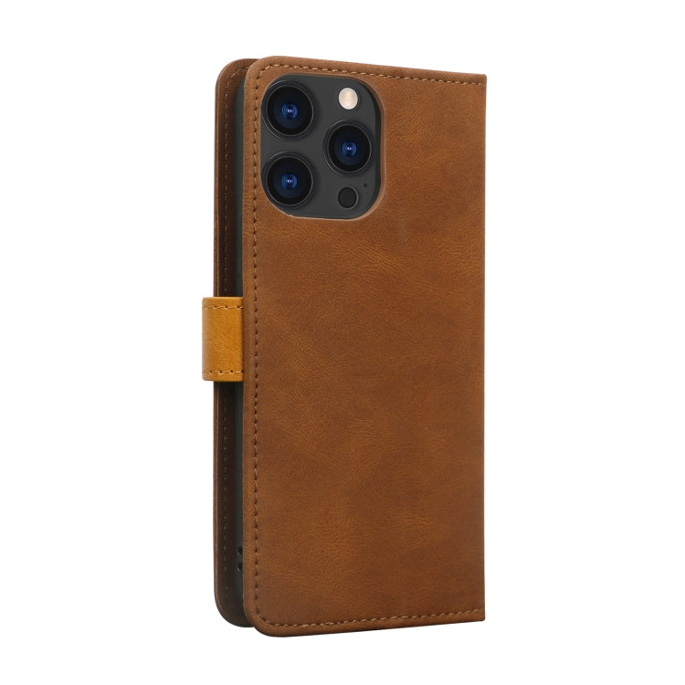 For iPhone 13 Pro Max Skin Feel Leather Wallet Phone Case
