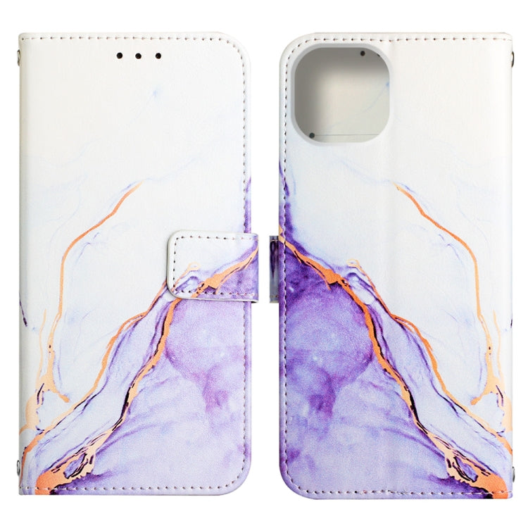 For iPhone 14 Plus Marble Pattern Flip Leather Phone Case Max Launching