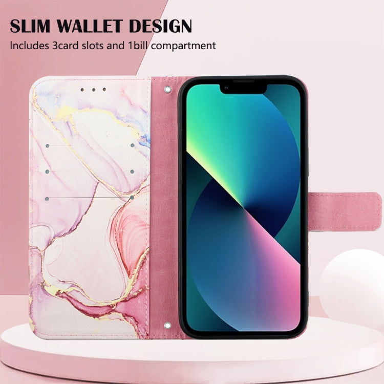 For iPhone 14 Plus Marble Pattern Flip Leather Phone Case Max Launching