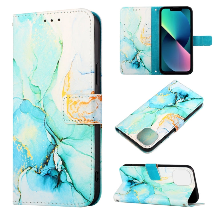 For iPhone 14 Plus Marble Pattern Flip Leather Phone Case Max Launching