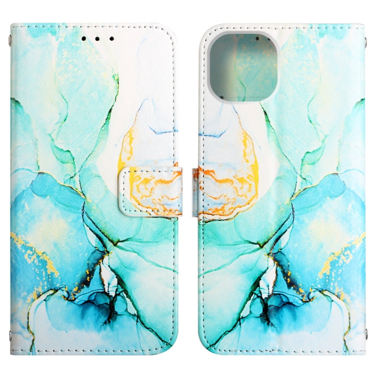 For iPhone 14 Plus Marble Pattern Flip Leather Phone Case Max Launching