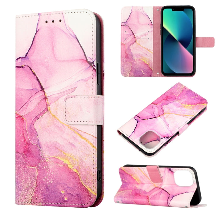 For iPhone 14 Plus Marble Pattern Flip Leather Phone Case Max Launching