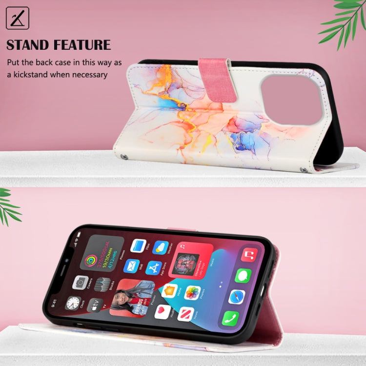 For iPhone 14 Pro Max Marble Pattern Flip Leather Phone Case Pro Max Launching