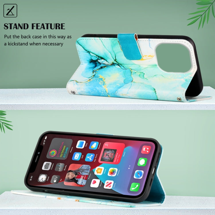 For iPhone 14 Pro Max Marble Pattern Flip Leather Phone Case Pro Max Launching