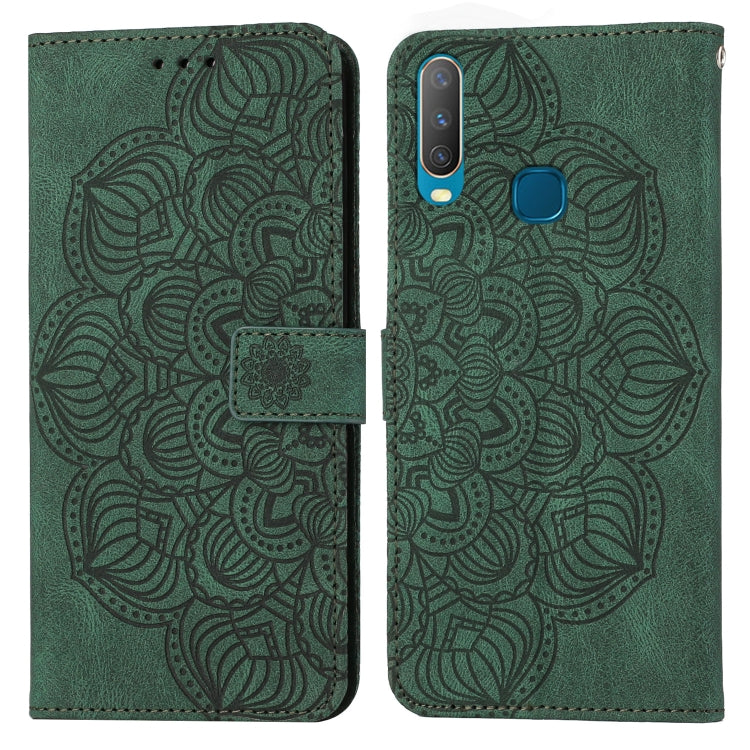 For vivo Y17 Mandala Embossed Flip Leather Phone Case