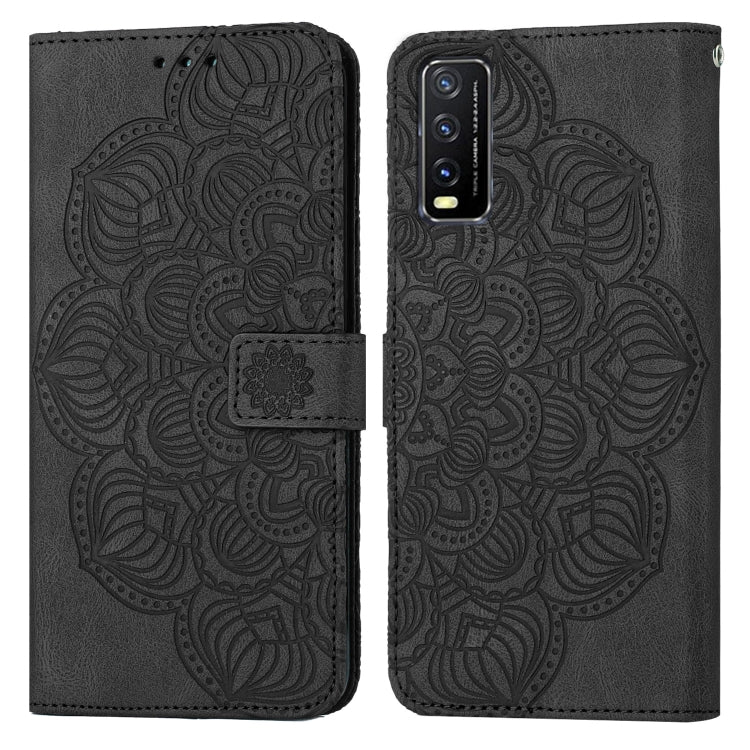 For vivo Y20 / Y12S Mandala Embossed Flip Leather Phone Case