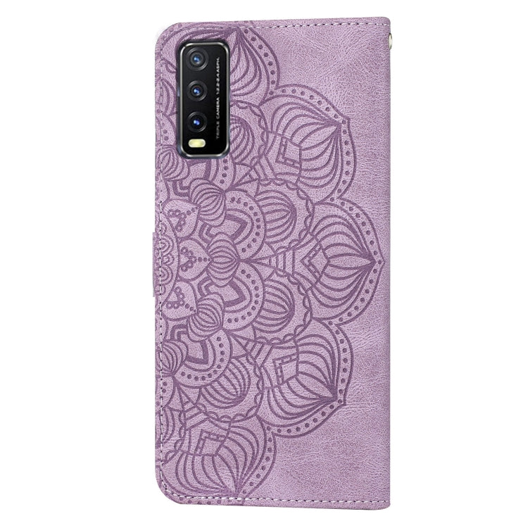 For vivo Y20 / Y12S Mandala Embossed Flip Leather Phone Case