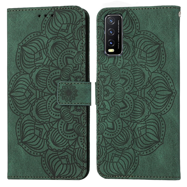 For vivo Y20 / Y12S Mandala Embossed Flip Leather Phone Case