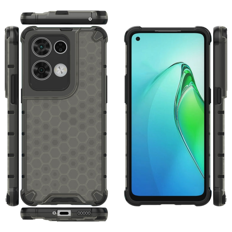 For OPPO Reno8 Pro Shockproof Honeycomb PC + TPU Phone Case