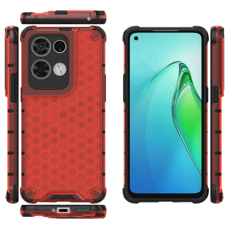 For OPPO Reno8 Pro Shockproof Honeycomb PC + TPU Phone Case