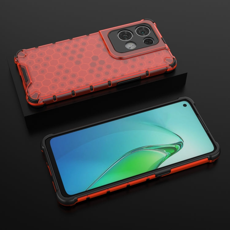 For OPPO Reno8 Pro Shockproof Honeycomb PC + TPU Phone Case