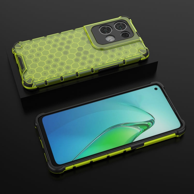 For OPPO Reno8 Pro Shockproof Honeycomb PC + TPU Phone Case