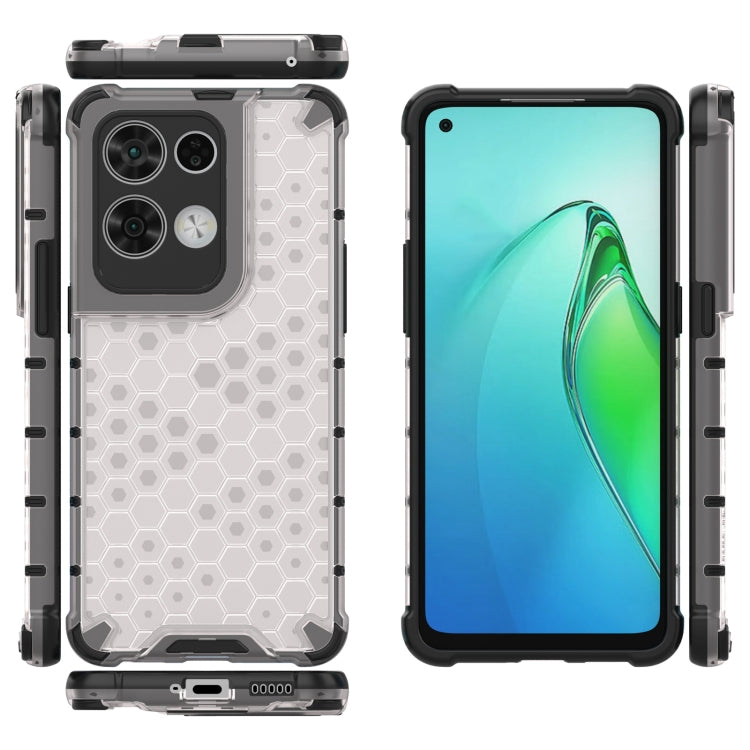 For OPPO Reno8 Pro Shockproof Honeycomb PC + TPU Phone Case