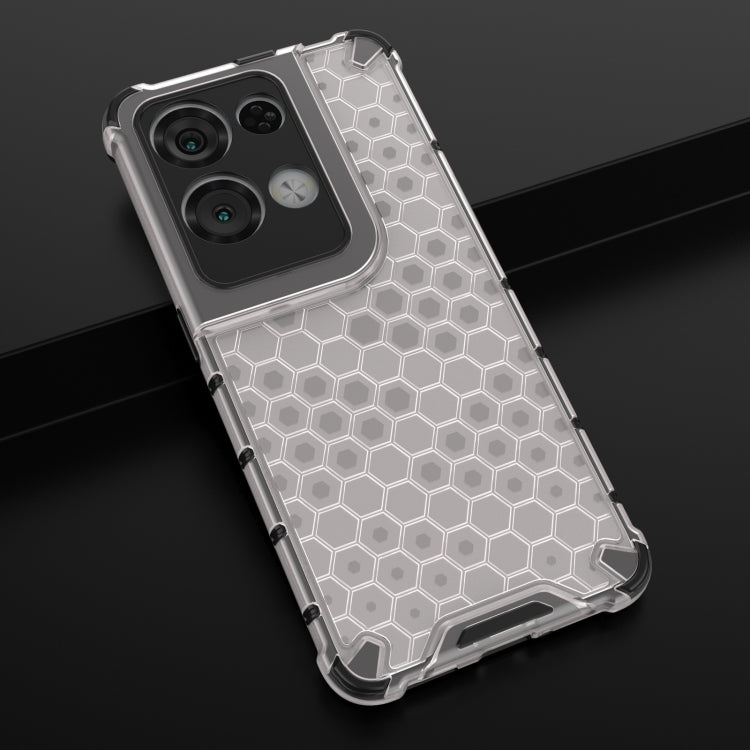 For OPPO Reno8 Pro+ Shockproof Honeycomb PC + TPU Phone Case