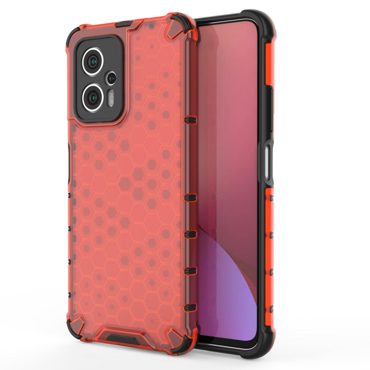 For Xiaomi Redmi Note 11T Pro Shockproof Honeycomb PC + TPU Phone Case