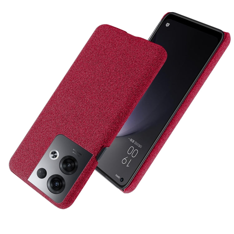 For OPPO Reno8 Pro+ Cloth Coated Hard Plastic Phone Case