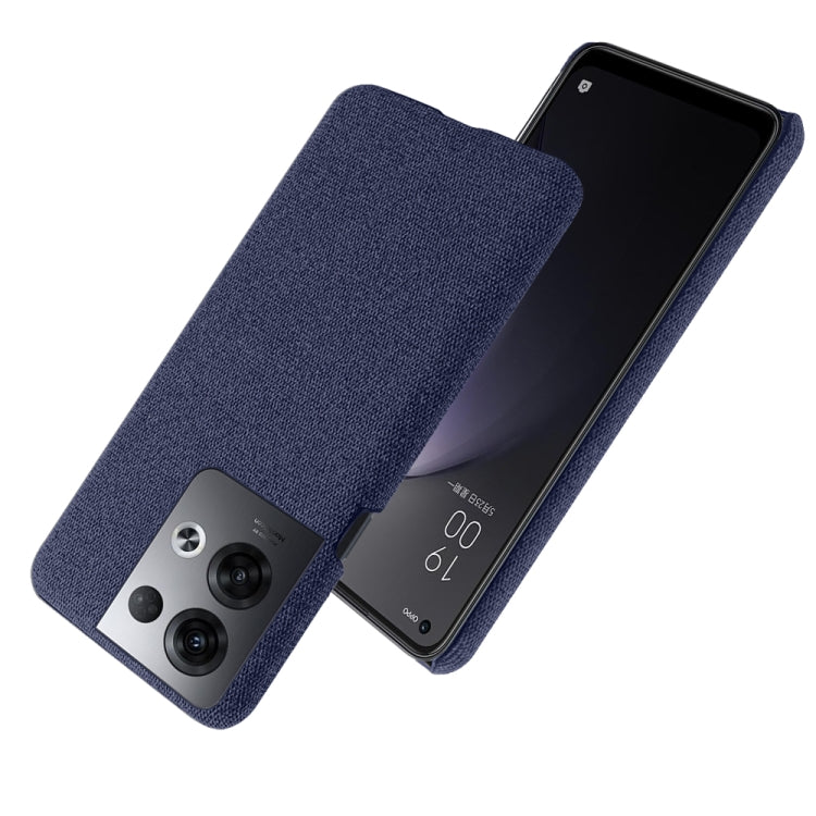 For OPPO Reno8 Pro+ Cloth Coated Hard Plastic Phone Case