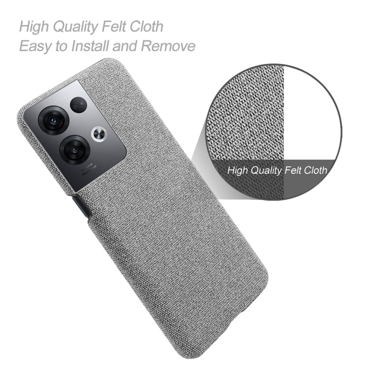 For OPPO Reno8 Pro+ Cloth Coated Hard Plastic Phone Case