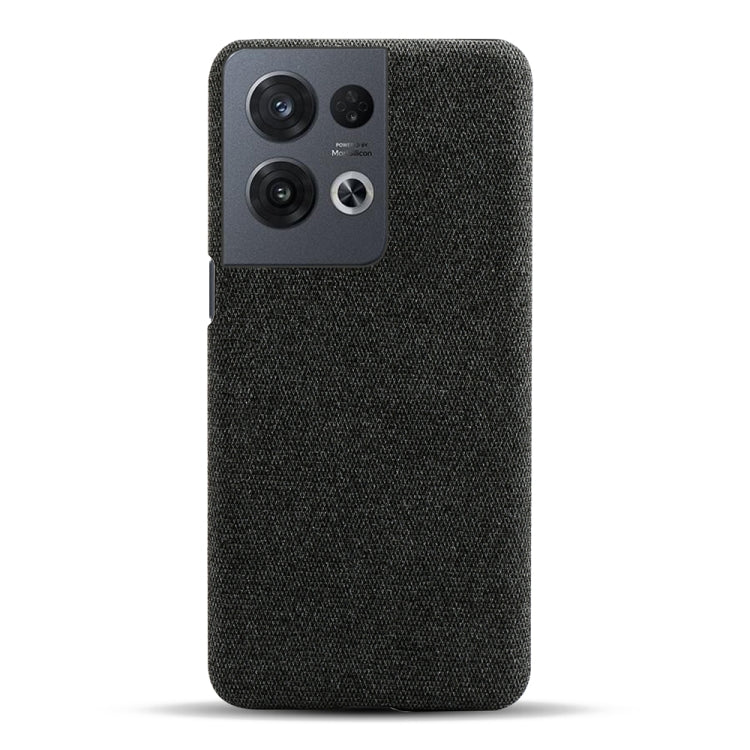 For OPPO Reno8 Pro Cloth Coated Hard Plastic Phone Case
