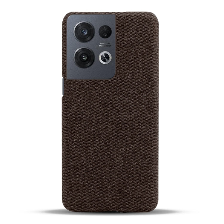 For OPPO Reno8 Pro Cloth Coated Hard Plastic Phone Case