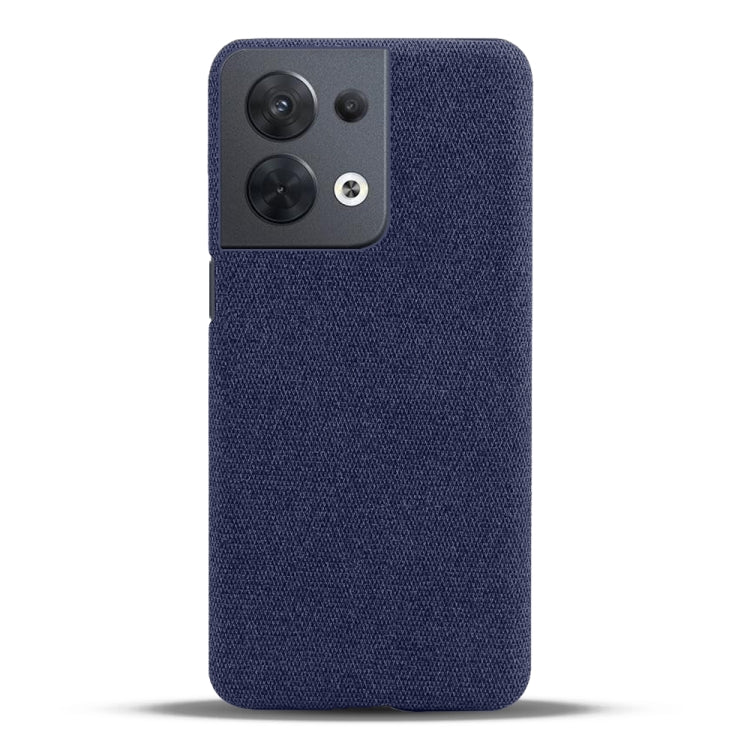For OPPO Reno8 Cloth Coated Hard Plastic Phone Case