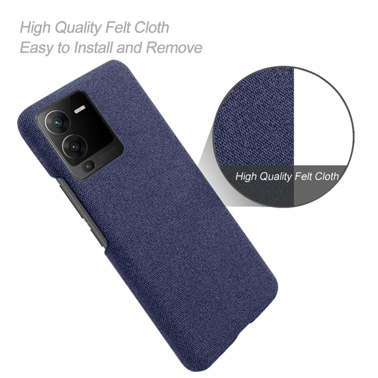 For vivo S15 Cloth Coated Hard Plastic Phone Case
