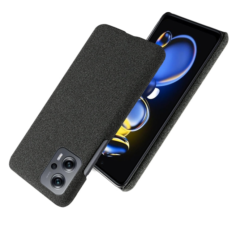 For Xiaomi Redmi Note 11T Pro+ Cloth Coated Hard Plastic Phone Case