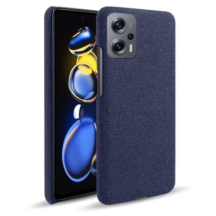 For Xiaomi Redmi Note 11T Pro+ Cloth Coated Hard Plastic Phone Case