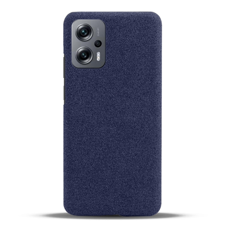 For Xiaomi Redmi Note 11T Pro Cloth Coated Hard Plastic Phone Case