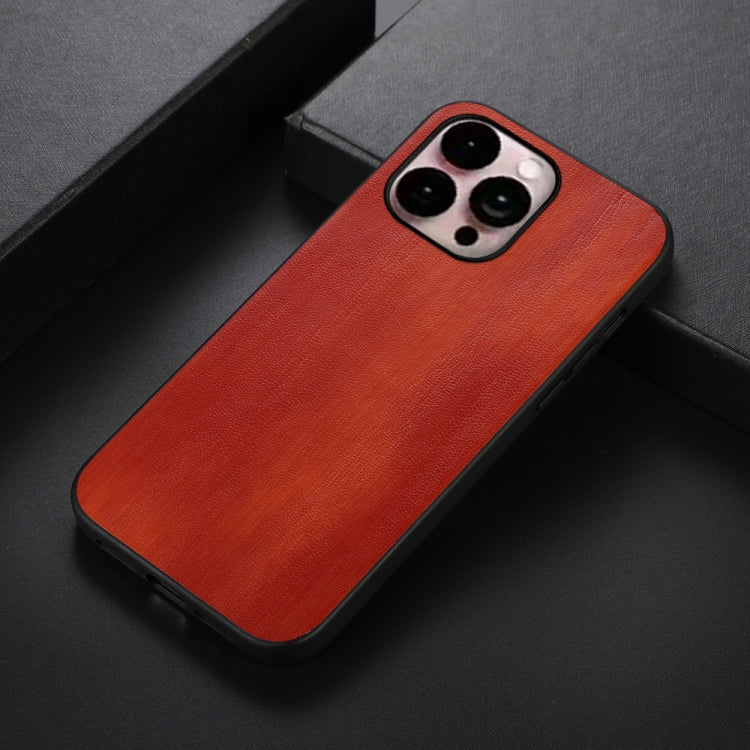 For iPhone 14 Pro Max Yellow Cow Texture PU Phone Case