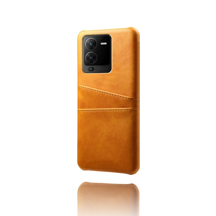 For vivo S15 Pro Dual Card Slots Calf Texture PC + PU Phone Case