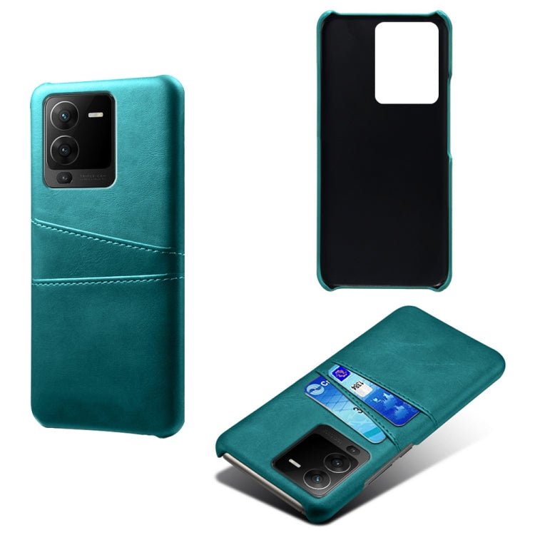 For vivo S15 Pro Dual Card Slots Calf Texture PC + PU Phone Case