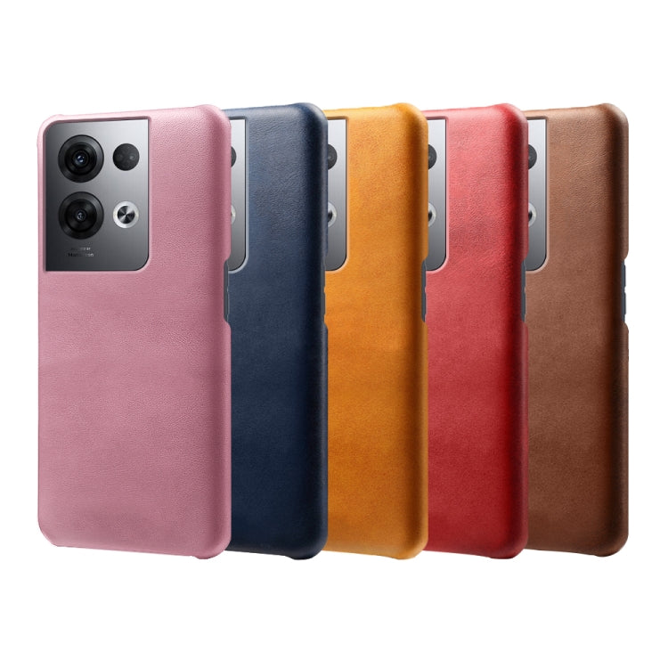 For OPPO Reno8 Pro+ Calf Texture PC + PU Phone Case
