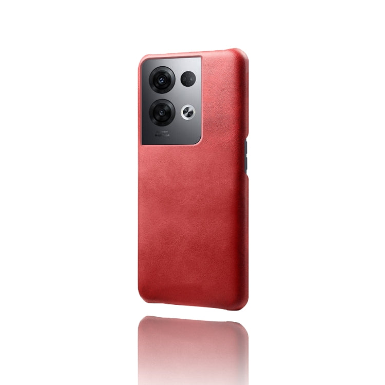 For OPPO Reno8 Pro+ Calf Texture PC + PU Phone Case