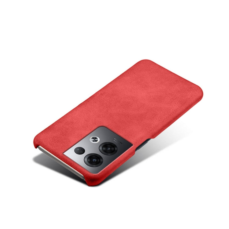 For OPPO Reno8 Pro+ Calf Texture PC + PU Phone Case