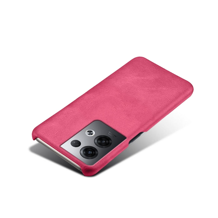 For OPPO Reno8 Pro+ Calf Texture PC + PU Phone Case