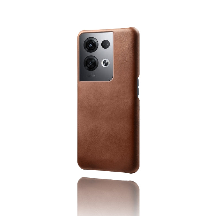 For OPPO Reno8 Pro+ Calf Texture PC + PU Phone Case