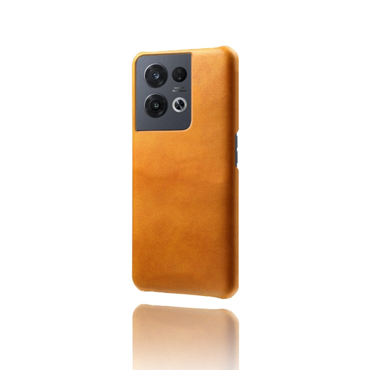 For OPPO Reno8 Pro Calf Texture PC + PU Phone Case