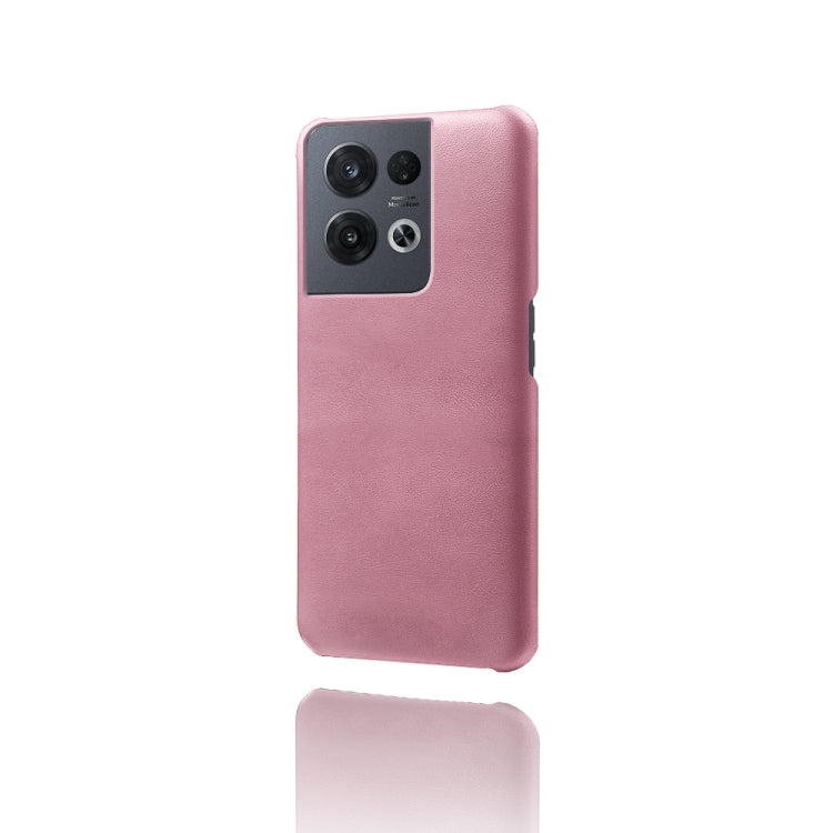 For OPPO Reno8 Pro Calf Texture PC + PU Phone Case