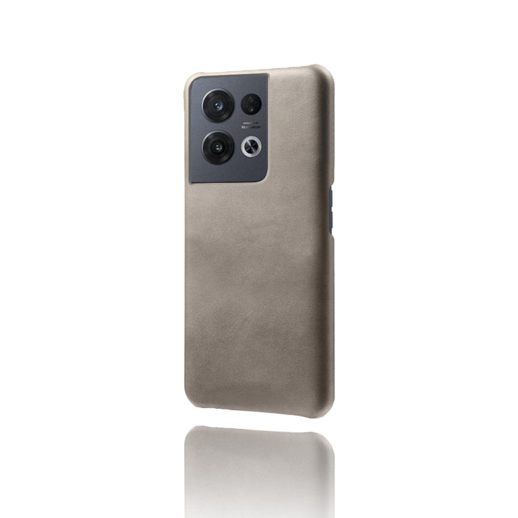 For OPPO Reno8 Pro Calf Texture PC + PU Phone Case