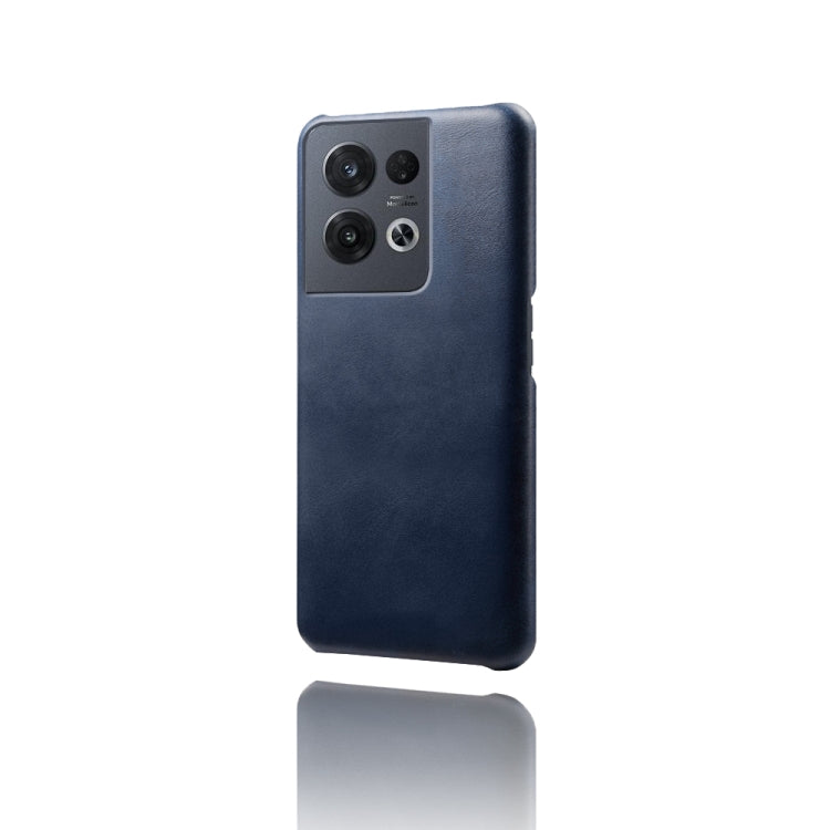 For OPPO Reno8 Pro Calf Texture PC + PU Phone Case