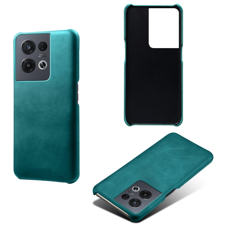For OPPO Reno8 Pro Calf Texture PC + PU Phone Case