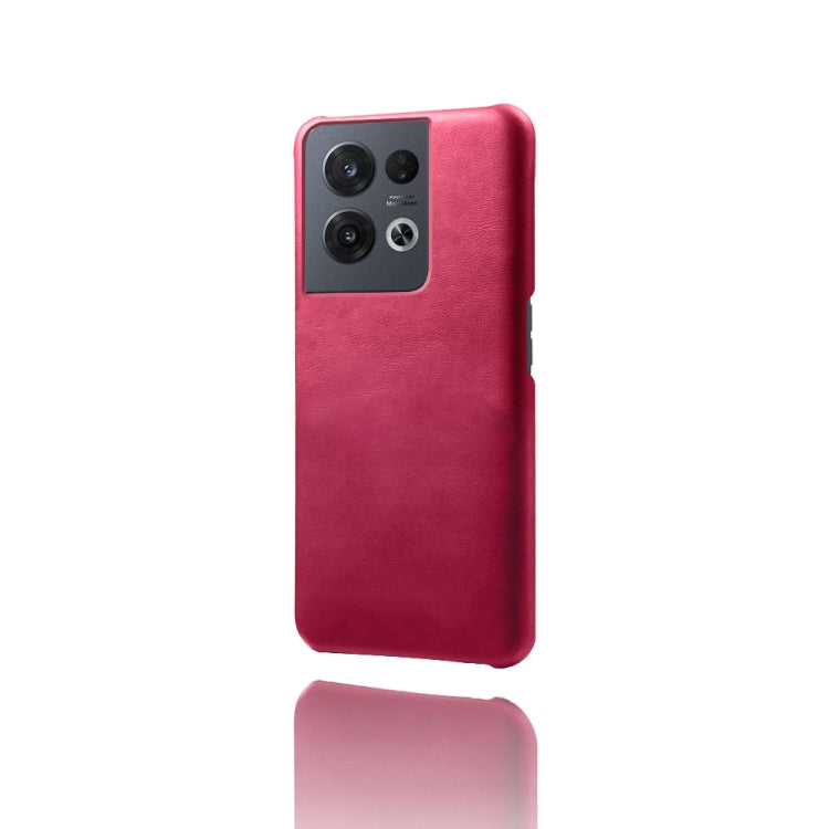 For OPPO Reno8 Pro Calf Texture PC + PU Phone Case