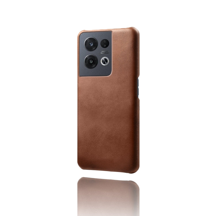 For OPPO Reno8 Pro Calf Texture PC + PU Phone Case