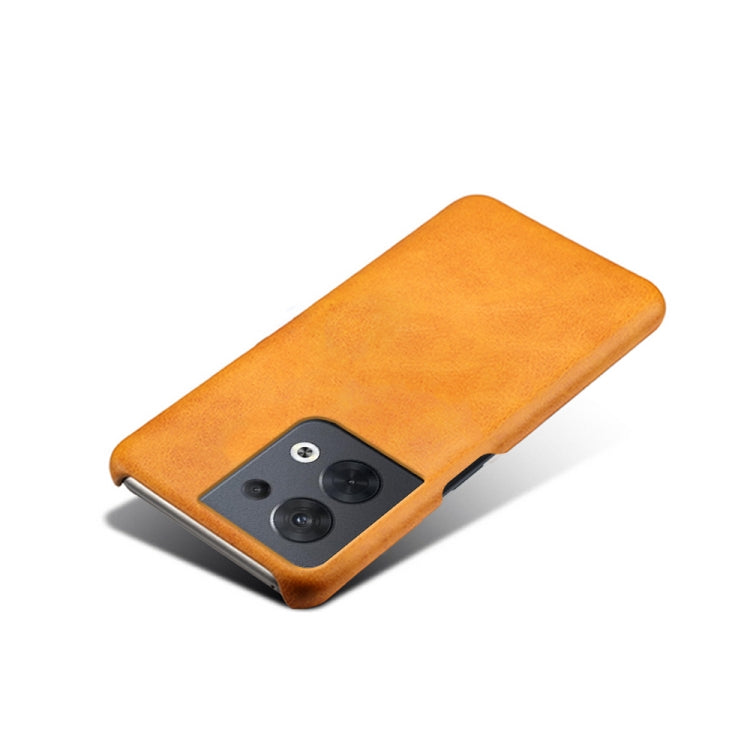 For OPPO Reno8 Calf Texture PC + PU Phone Case