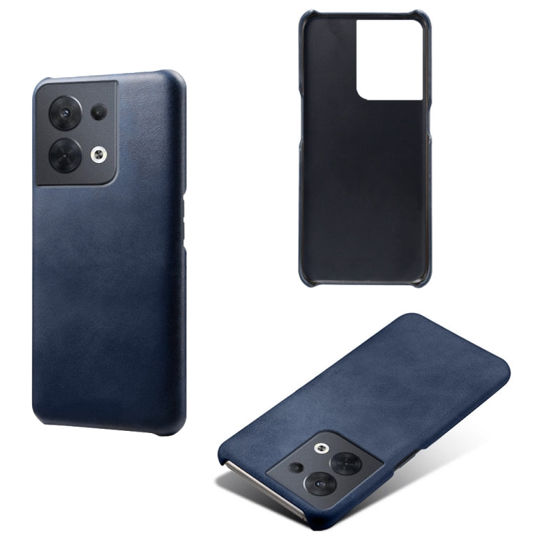 For OPPO Reno8 Calf Texture PC + PU Phone Case