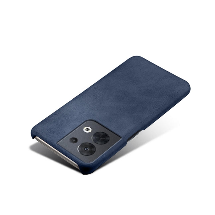 For OPPO Reno8 Calf Texture PC + PU Phone Case