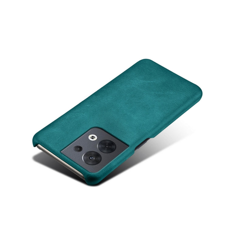 For OPPO Reno8 Calf Texture PC + PU Phone Case