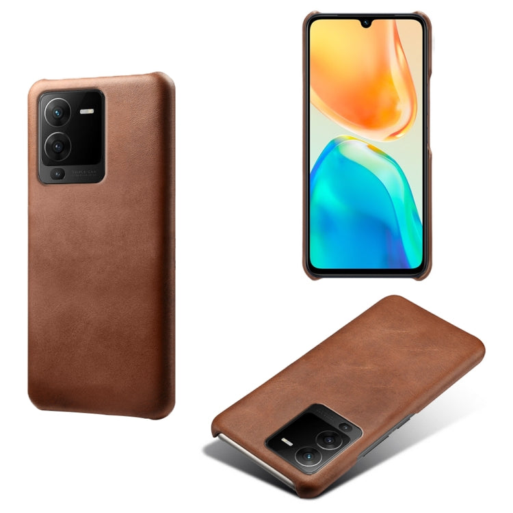 For vivo S15 Pro Calf Texture PC + PU Phone Case